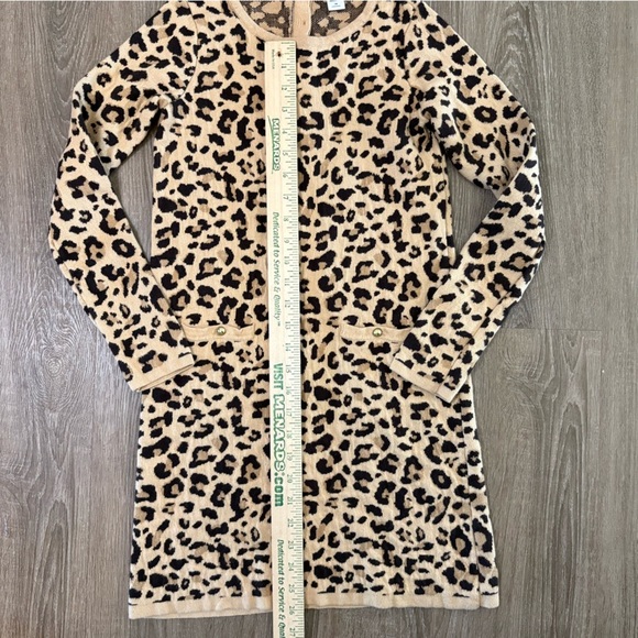 Janie and Jack Leopard Sweater Dress Girls 12 - Picture 4 of 9